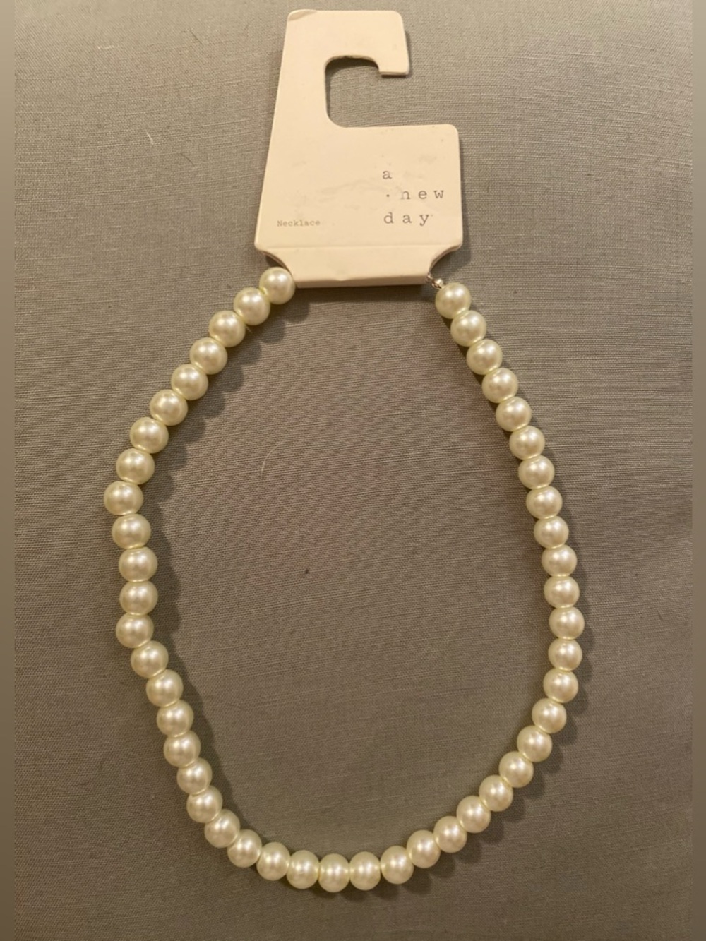 A New Day Faux Pearl Beaded Necklace Classic